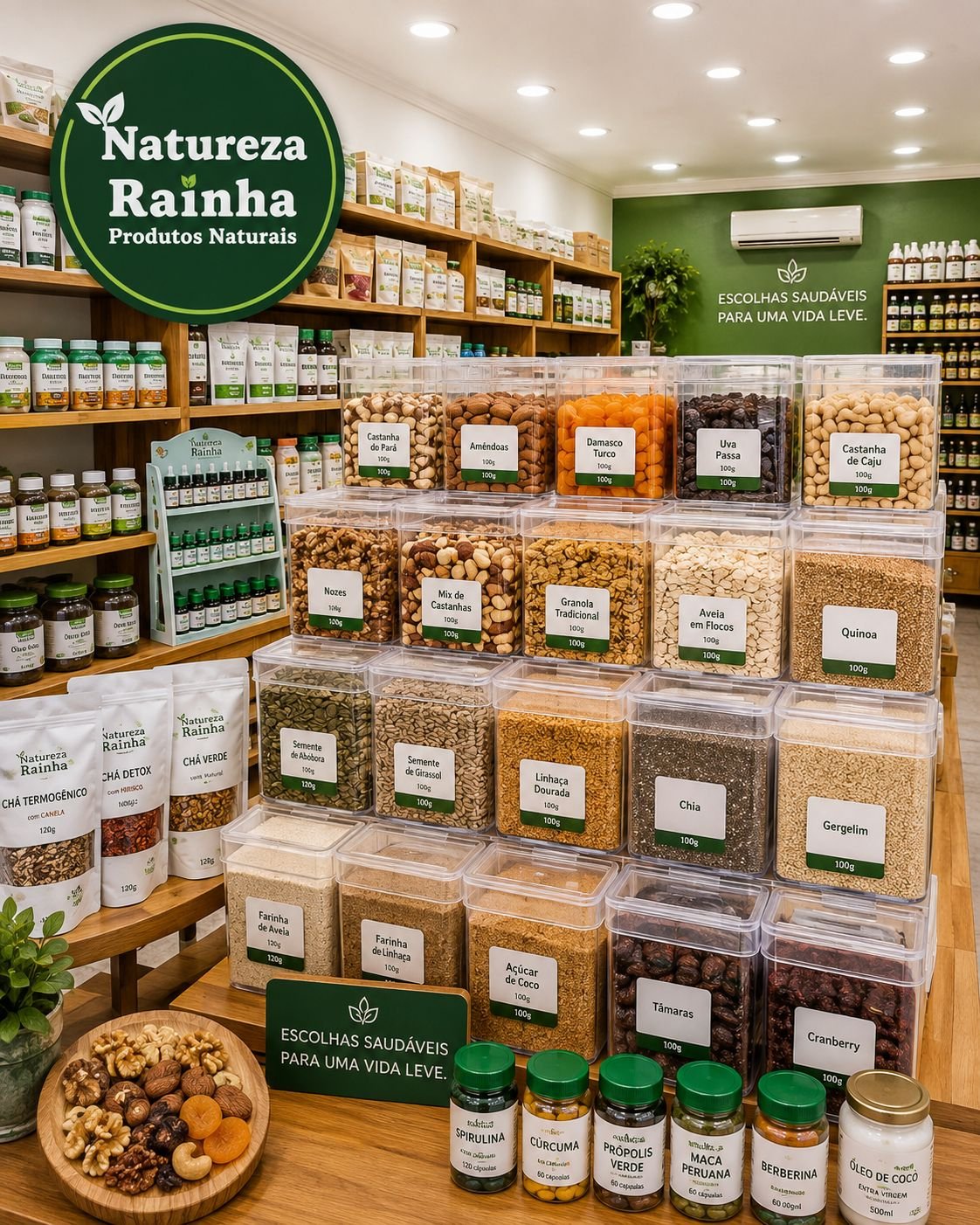 Família reunida ao ar livre com seus pets, clientes Natureza Rainha